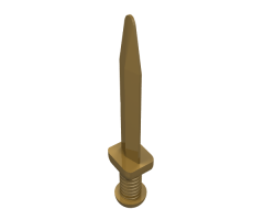 Minifigure, Weapon Sword, Roman Gladius with Thin Crossguard