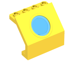 Panel 4 x 3 x 3 with Trans-Light Blue Porthole