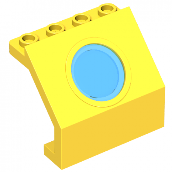 Panel 4 x 3 x 3 with Trans-Light Blue Porthole