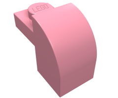 Slope, Curved 2 x 1 x 1 1/3 with Recessed Stud