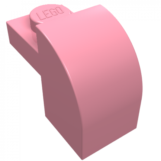 Slope, Curved 2 x 1 x 1 1/3 with Recessed Stud