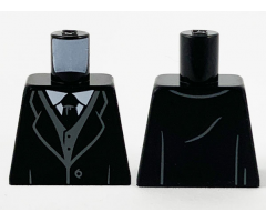 Torso Coat and Tie, White Shirt and Dark Bluish Gray Vest Pattern