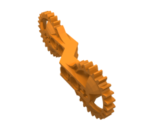 Technic, Gear Arm 1 x 7 x 3 with Gear Ends