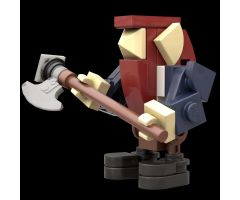 Medieval Dwarf with a big axe