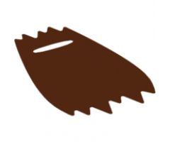 Minifigure, Body Wear Cape Cloth, Tattered, Fur Effect (Hun Warrior Cape)