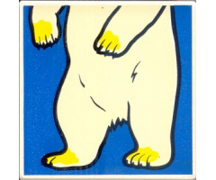 Duplo, Tile 2 x 2 x 1 with Polar Bear Mosaic Picture 12 Pattern (Set 1079)