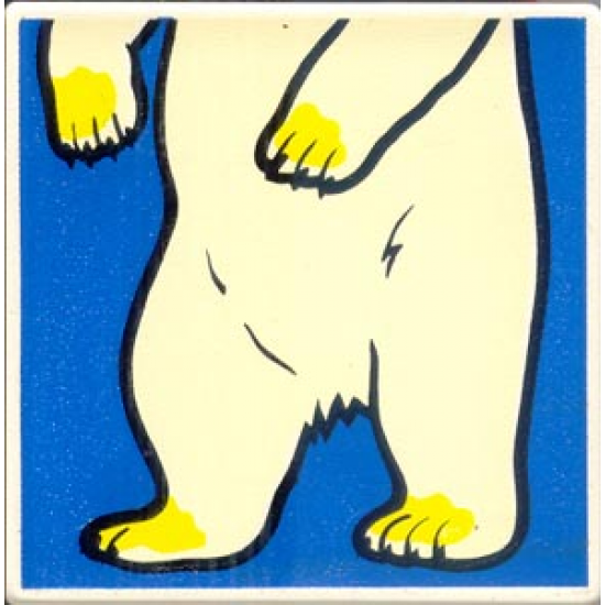 Duplo, Tile 2 x 2 x 1 with Polar Bear Mosaic Picture 12 Pattern (Set 1079)