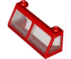 Windscreen 2 x 6 x 2 Train with Trans-Black Glass