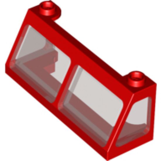 Windscreen 2 x 6 x 2 Train with Trans-Black Glass