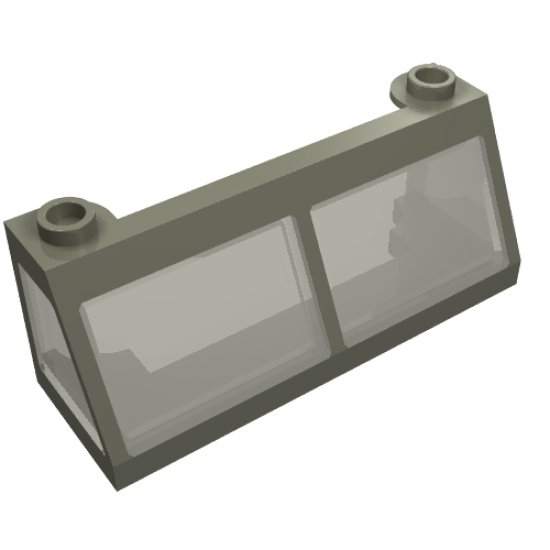 Windscreen 2 x 6 x 2 Train with Trans-Black Glass