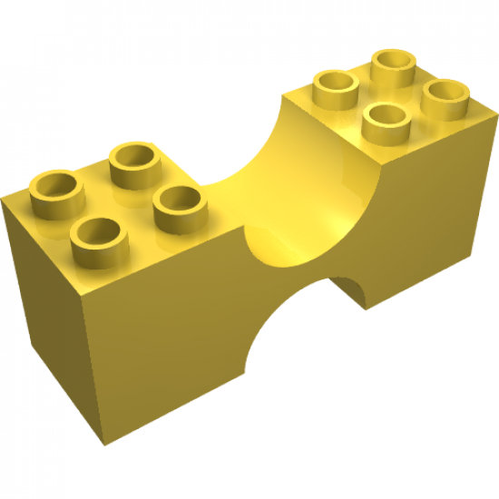 Duplo, Brick 2 x 6 x 2 with Curved Center
