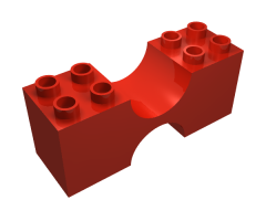 Duplo, Brick 2 x 6 x 2 with Curved Center