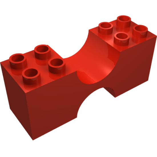 Duplo, Brick 2 x 6 x 2 with Curved Center