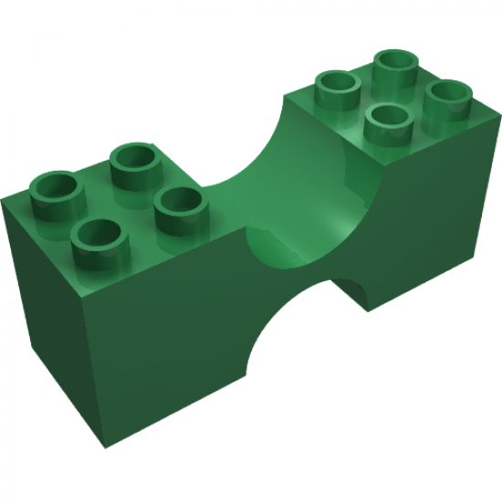 Duplo, Brick 2 x 6 x 2 with Curved Center