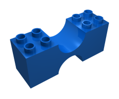 Duplo, Brick 2 x 6 x 2 with Curved Center