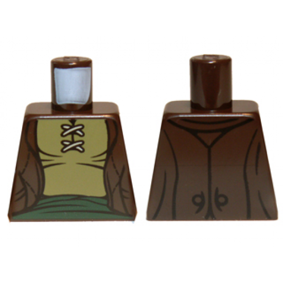 Torso LotR Vest with Olive Green Shirt and Dark Green Sash Pattern
