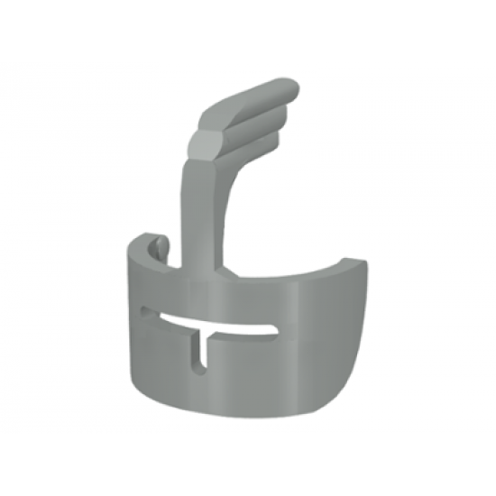 Minifigure, Headgear Accessory Visor Castle with Grille and Feather