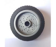 Wheel & Tire Assembly 18mm D. x 12mm with Pin Hole and Stud, Dotted Brake Rotor Lines with Black Tire 24 x 12 Low (66727 / 18977)
