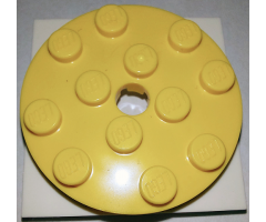 Turntable 4 x 4 x 2/3 Top with White Square Base, Free-Spinning (60474 / 61485)