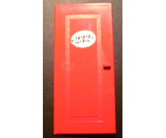 Door 1 x 6 x 10 with '232' Pattern (Sticker) - Set 232