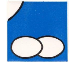 Duplo, Tile 2 x 2 x 1 with Chicken Mosaic Picture 18 Pattern (Set 1014)