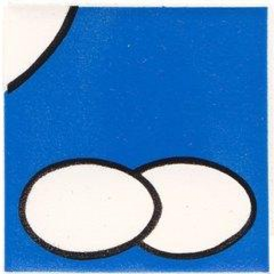 Duplo, Tile 2 x 2 x 1 with Chicken Mosaic Picture 18 Pattern (Set 1014)