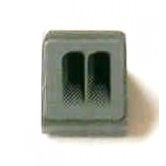 Slope 30 1 x 1 x 2/3 with Black and Dark Gray Double Exhaust Pattern Model Left (Sticker) - Set 8154