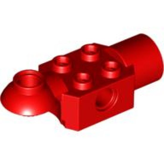 Technic, Brick Modified 2 x 2 with Pin Hole, Rotation Joint Ball Half (Horizontal Top), Rotation Joint Socket