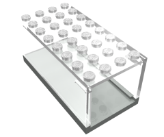 Garage 4 x 8 x 3 Box - HO with Trans-Clear Top