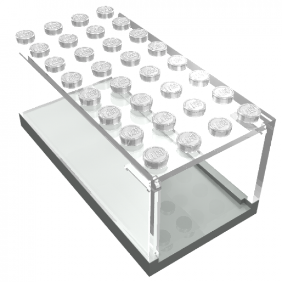 Garage 4 x 8 x 3 Box - HO with Trans-Clear Top