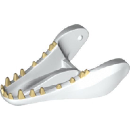 Animal, Body Part Dinosaur Jaw Lower Indominus rex with Tan Teeth Pattern