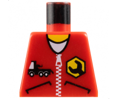 Torso Wrench Logo on Zippered Jacket with Truck Pattern