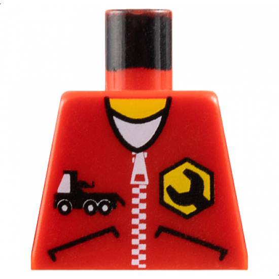 Torso Wrench Logo on Zippered Jacket with Truck Pattern