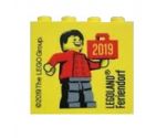 Brick 2 x 4 x 3 with LEGOLAND Feriendorf 2019 Pattern