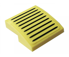 Slope, Curved 2 x 2 with Black Grille Pattern (Sticker) - Set 10271