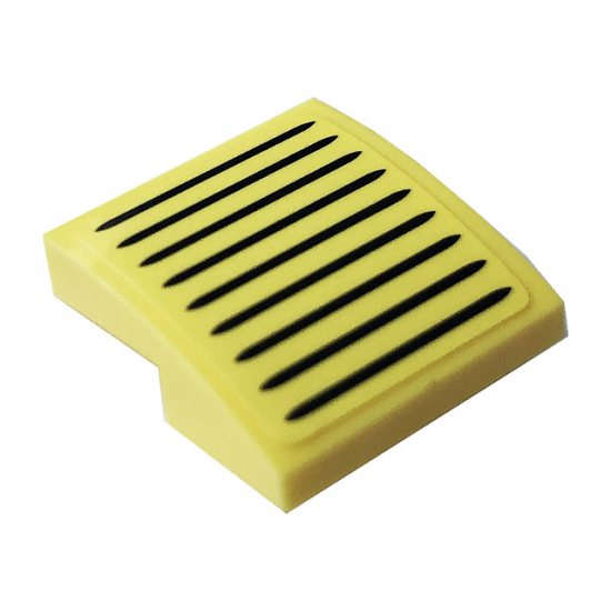 Slope, Curved 2 x 2 with Black Grille Pattern (Sticker) - Set 10271
