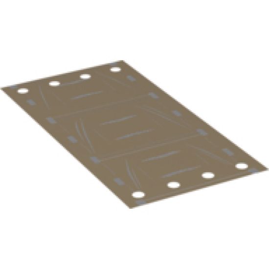 Cloth Vehicle Roof with Sectioned Panels Pattern, 4 Holes each Side