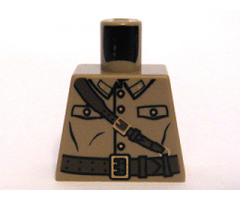 Torso Uniform with Four Buttons, Belt and Shoulder Strap Pattern