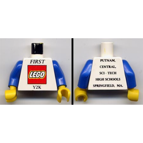 Torso First Lego Y2K Pattern / Blue Arms / Yellow Hands