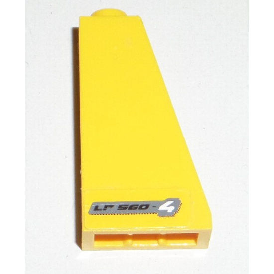 Slope 75 2 x 1 x 3 with 'LP 560-4' Pattern Model Right Side (Sticker) - Set 8169