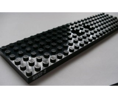 Train Base 6 x 24 with 3 Round Holes Each End with '4512-2' Pattern on Both Sides (Stickers) - Set 4512