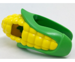 Minifigure, Headgear Head Cover, Costume Corn Cob Suit with Yellow Corn Kernels Pattern