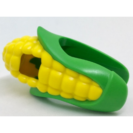Minifigure, Headgear Head Cover, Costume Corn Cob Suit with Yellow Corn Kernels Pattern
