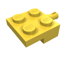 Plate, Modified 2 x 2 with Wheel Holder