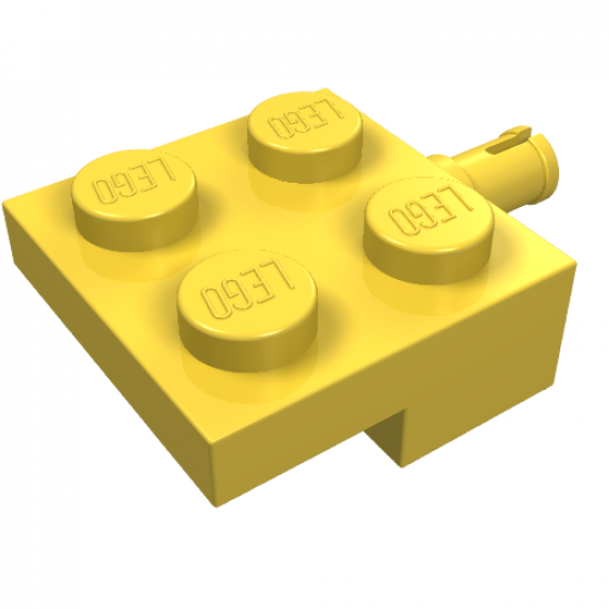 Plate, Modified 2 x 2 with Wheel Holder