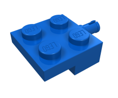 Plate, Modified 2 x 2 with Wheel Holder
