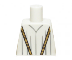 Torso Robe with Long Gold Necklace Pattern