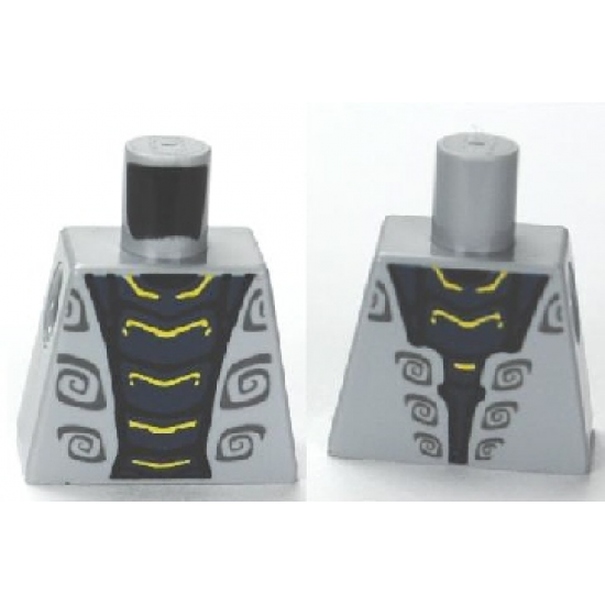 Torso Ninjago Wrap with Dark Blue Snake Pattern