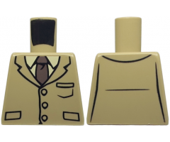 Torso Harry Potter Suit Jacket with Tie, 3 Buttons and Pockets Pattern