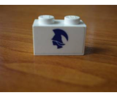 Brick 1 x 2 with Blue Britannia Logo Left Pattern (Sticker) - Set 1599